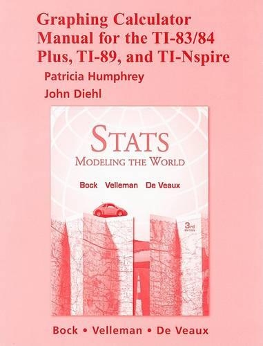 Graphing Calculator Manual for TI-83/84 Plus, TI-89, and TI-Nspire: Stats: Modeling the World