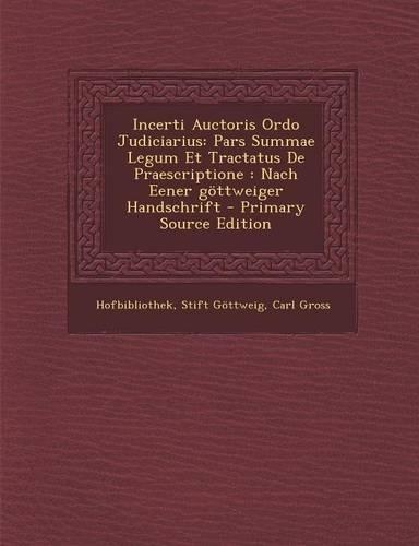 Incerti Auctoris Ordo Judiciarius