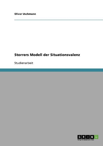 Storrers Modell der Situationsvalenz: (German)