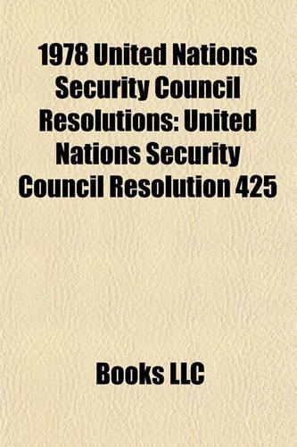 1978 United Nations Security Council Resolutions
