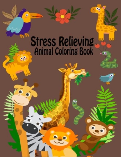 Stress Relieving Animal Coloring Book