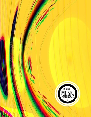 Blank Music Notebook: Music Manuscript Paper For Notes, Blank Notebook 12 Staves, 120 Pages, 60 Sheets, 8,5" x 11", Abstract Cover Design (volume 3)