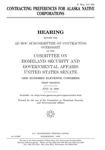 Contracting Preferences for Alaska Native Corporations