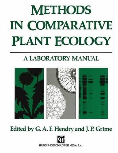 Methods in Comparative Plant Ecology