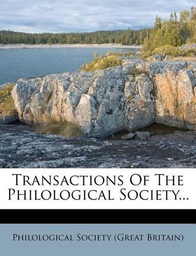 Transactions of the Philological Society...