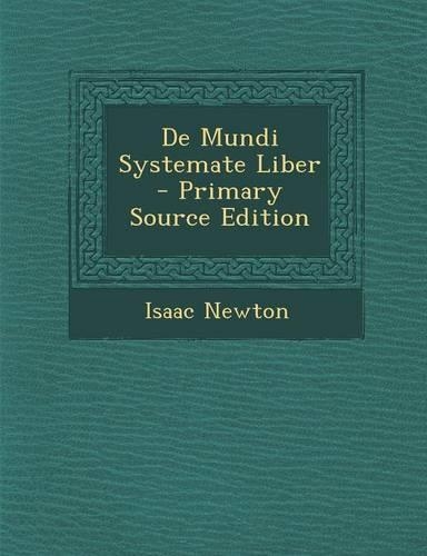 de Mundi Systemate Liber