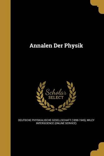 Annalen Der Physik