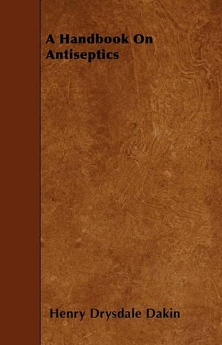 A Handbook On Antiseptics