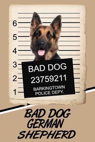 Bad Dog German Shepherd: Isometric Dot Drawing Paper Notebook Featuring 120 Pages 6x9