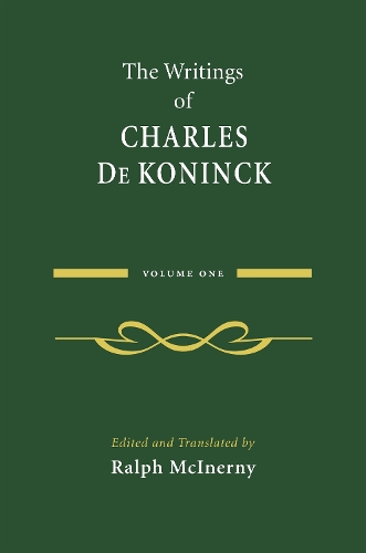 The Writings of Charles De Koninck
