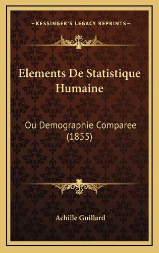 Elements De Statistique Humaine