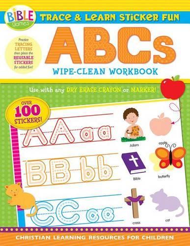 Trace and Learn Sticker Fun: ABCs: Wipe-Clean Workbook(I'm Learning the Bible Activity Book)