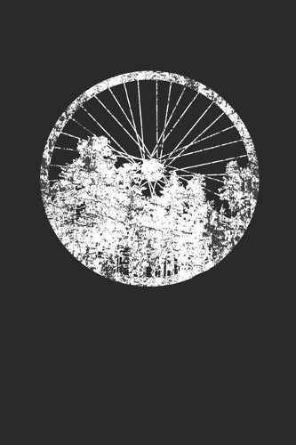 Bicycle Wheel With Forest Silhouette