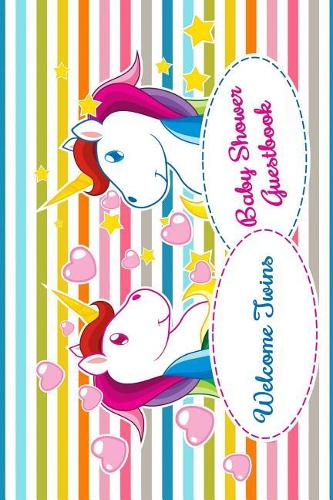 Welcome Twins Baby Shower Guest Book