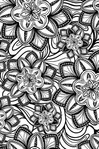 Floral Pattern - Color My Cover Journal