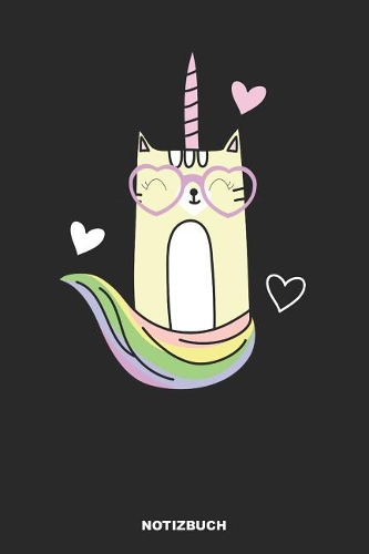 Notizbuch: Liniertes Einhorn Notizbuch oder Unicorn Notizheft liniert - Buntes Einhörner Journal für Männer und Frauen mit Linien