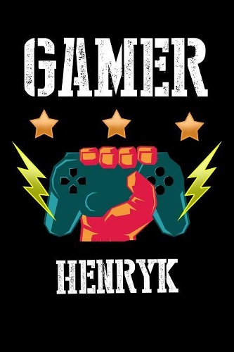 Gamer Henryk: Kariertes Notizbuch mit 5x5 Karomuster für deinen personalisierten Vornamen