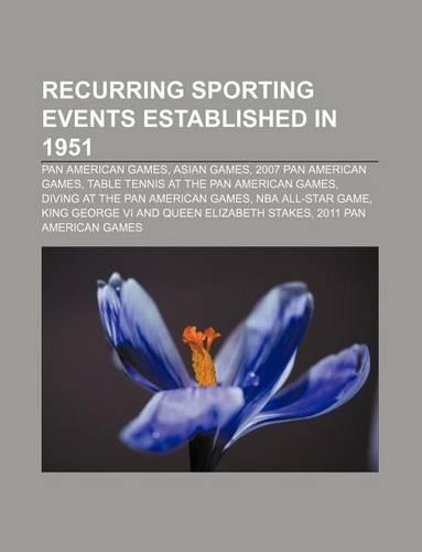 Recurring Sporting Events Established in 1951