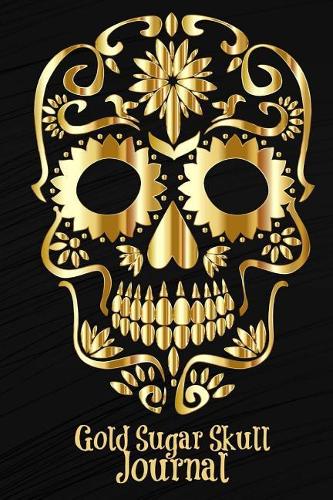 Gold Sugar Skull Journal (150 pages)