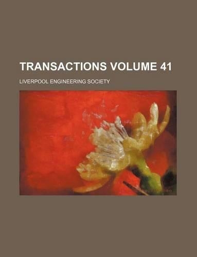 Transactions Volume 41