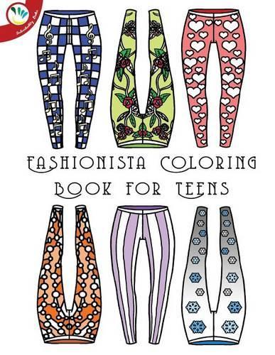 Fashionista coloring book for teens