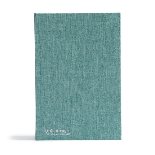 CSB (in)courage Devotional Bible, Green Cloth Over Board Indexed