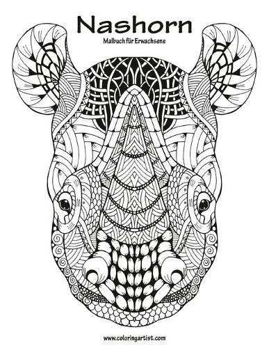 Nashorn-Malbuch für Erwachsene 1