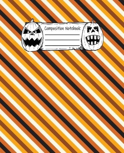 Abstract Halloween Pattern Volume 10 Wide Ruled Journal