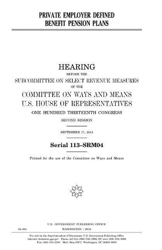 Private employer defined benefit pension plans