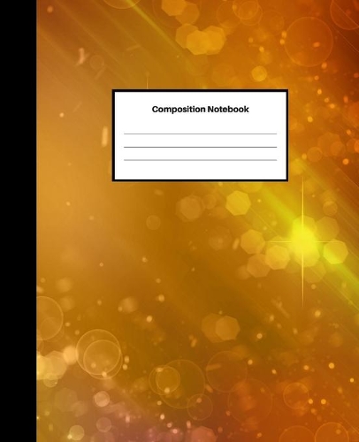 Composition Notebook: College-Ruled Blank Lined Notebook - For Girls, Boys, Teens, Kids, Adults - School Writing Notes Journal - 7.5 x 9.25 inches - 100 Pages - Abstract 