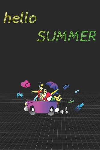 Hello Summer: Graph Paper Notebook Journal Diary 110 Pages