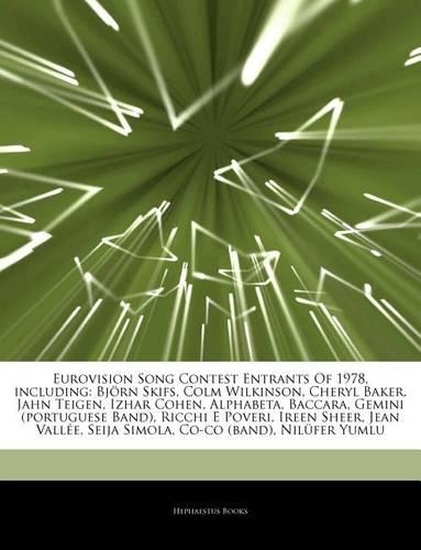 Articles on Eurovision Song Contest Entrants of 1978, Including
