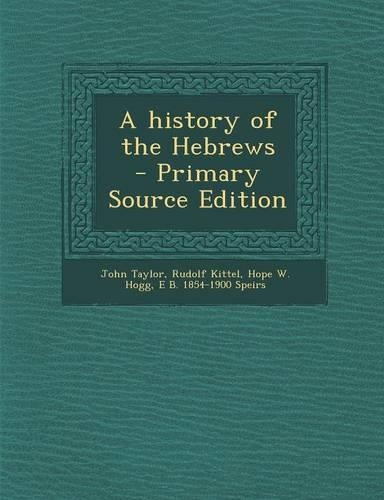 A History of the Hebrews