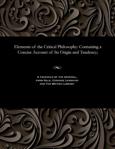 Elements of the Critical Philosophy
