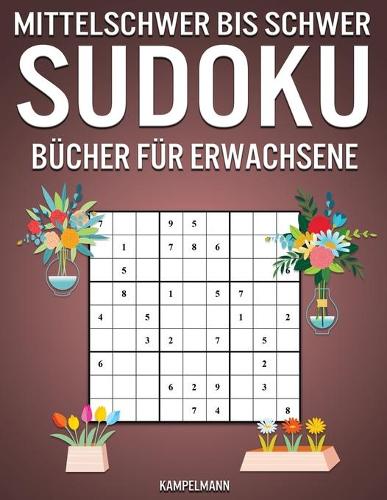 Mittelschwer Bis Schwer Sudoku Bücher für Erwachsene