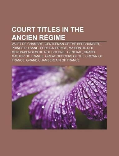 Court Titles in the Ancien Regime