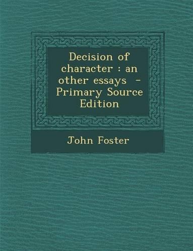 Decision of Character