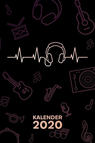 Kalender 2020: A5 Party Terminplaner für Disc Jockey mit DATUM - 52 Kalenderwochen für Termine & To-Do Listen - Musik Herzschlag Terminkalender Ich liebe Musik Jah