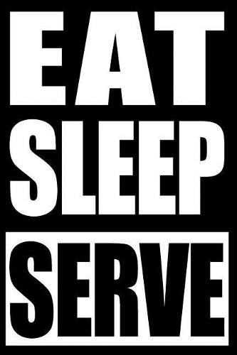 Eat Sleep Serve Notebook for Volleyball Fans and Players, College Ruled Journal