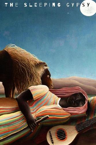 The Sleeping Gypsy: Blank Notebook Unruled - Original Artwork by Henri Rousseau (1897)