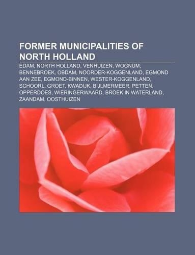 Former Municipalities of North Holland