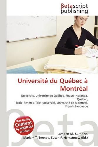 Universit Du Qubec Montral: (English)