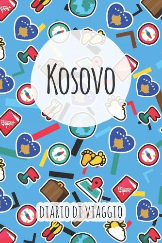 Kosovo Diario di Viaggio: Pianificatore di viaggio I Pianificatore di viaggio su strada I Diario a griglia a punti I taccuino I Diario tascabile I Regalo per Backpacker