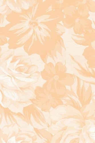 Floral Lined Journal: Peach Roses