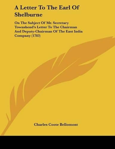 A Letter To The Earl Of Shelburne