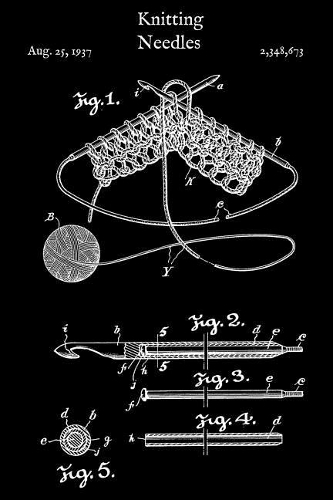 Knitting Needles: Knitting Paper 4x5 Template for Crocheters and Knitters
