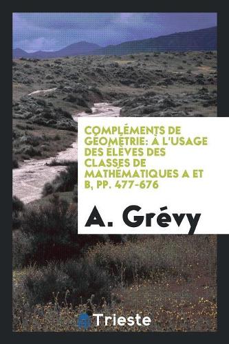 Compléments de Géométrie