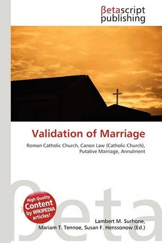 Validation of Marriage: (English)