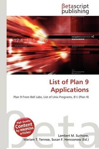 List of Plan 9 Applications: (English)