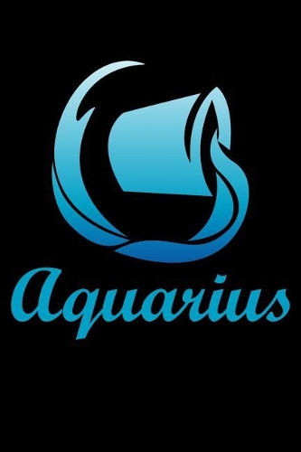 Aquarius: Grimoire, Spellbook 100 page 6x9 Retro Horoscope spell Journal to record Ritual or spells purpose, ideas and notes